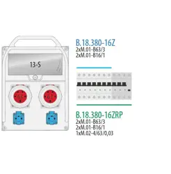 R-BOX 380R13S,2x63/5,2x250,2xB63/3
