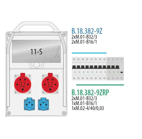 R-BOX 382R11S,2x32/5,2x250,2xB32/3,2