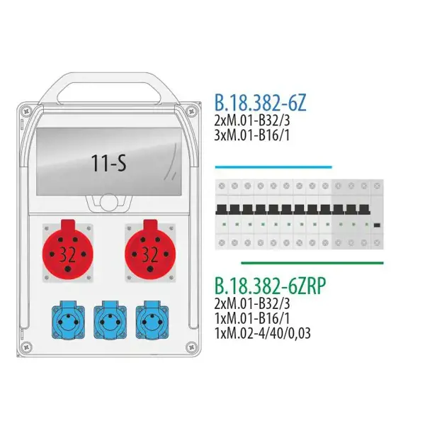 R-BOX 382R11S,2x32/5,3x250,2xB32/