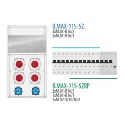 MAX BOX-11; 4x16/5, 2x250, IP65,ist.