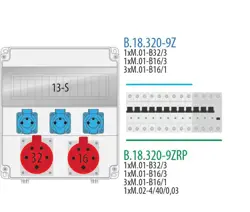R-BOX LUX 320R (1x16/5,1x32/5,3x250V
