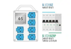 R.BOX 240(6x250V),2xB20/1,2/25/0,03
