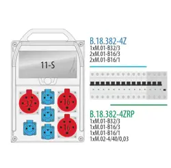 R-BOX 382R11S,2x16/5,32/5,4x250V,B32