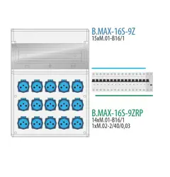 MAX BOX-11; 11x250V, IP65 istený