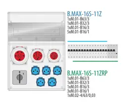 MAX BOX-16;63/5,32/5,16/5,5x250V,0/1